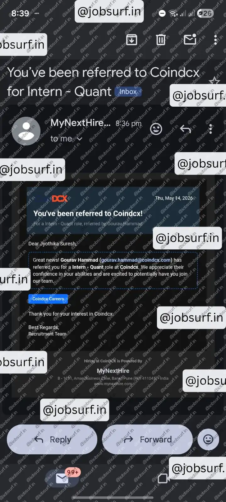 JobSurf Success Story May 2026