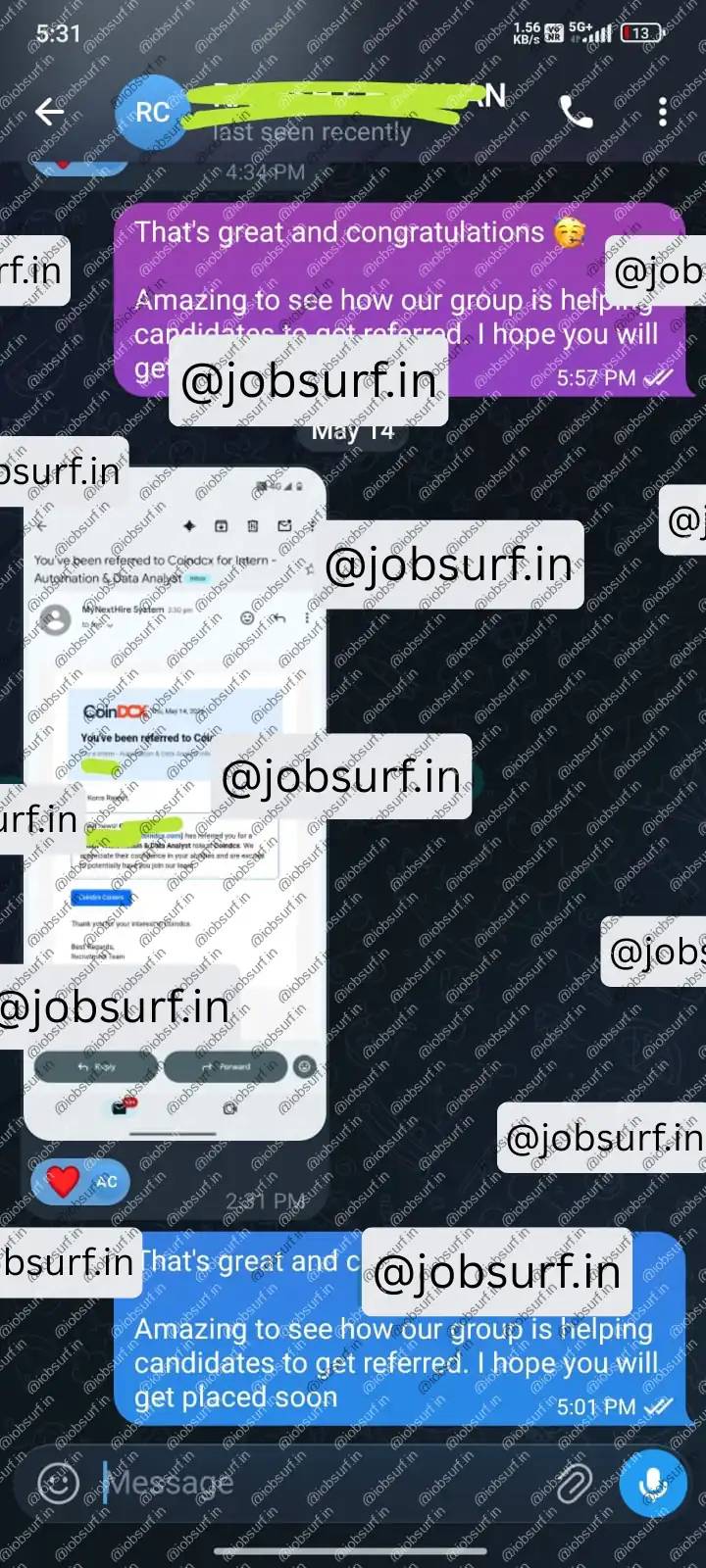 JobSurf Success Story May 2026