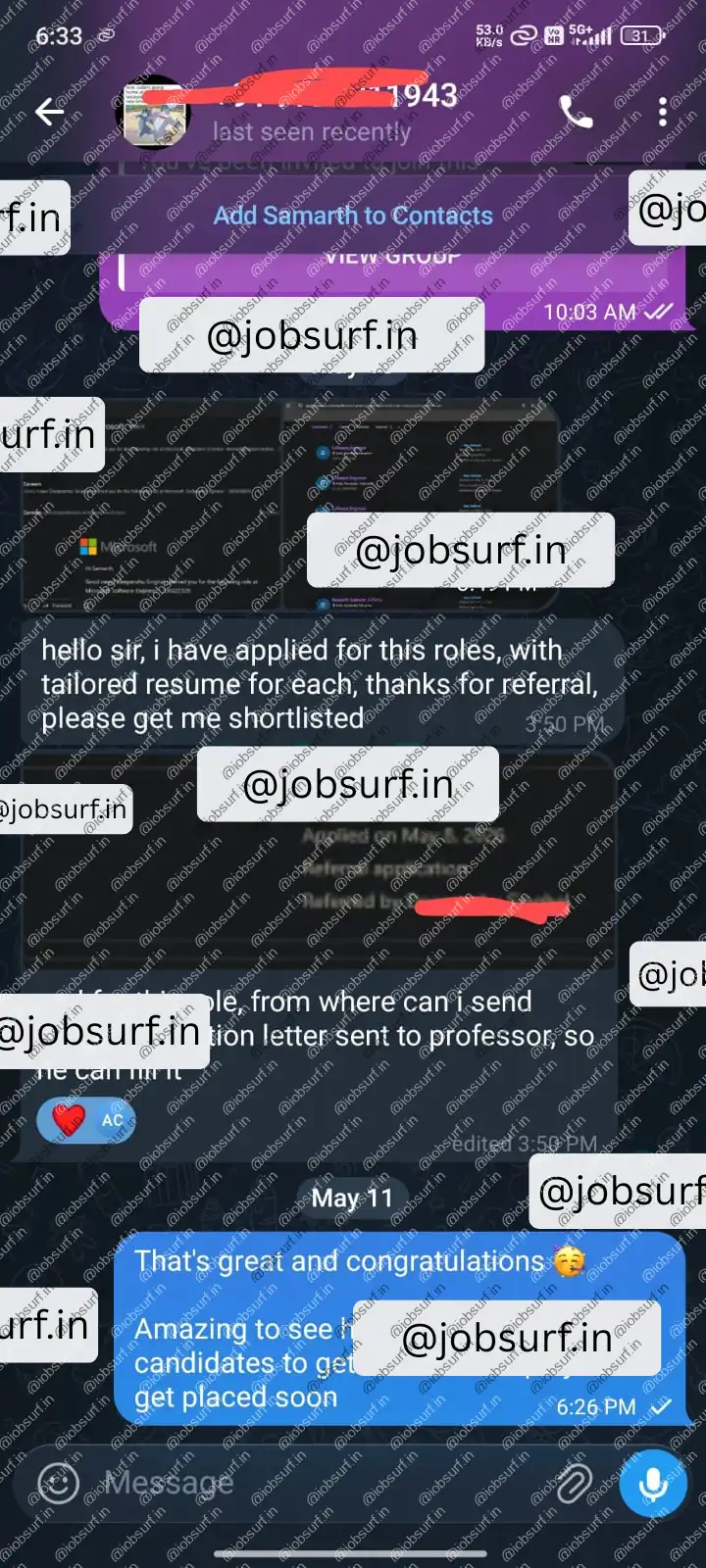 JobSurf Success Story May 2026